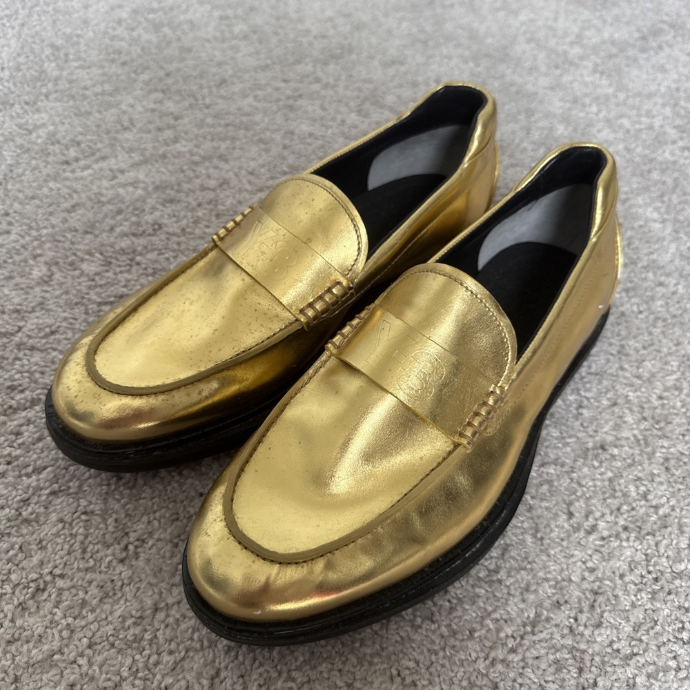 Rare Gold Y-3 Yohji Yamamoto Loafers UK Men's size 6.5